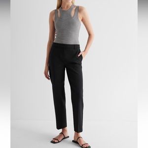 Express Stretch Straight Mid Rise Pants